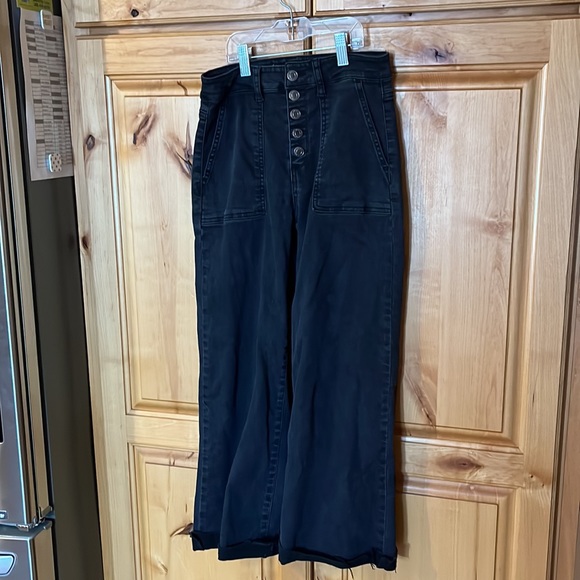 Tricot High Waist Crop Flare Jeans - Picture 2 of 9